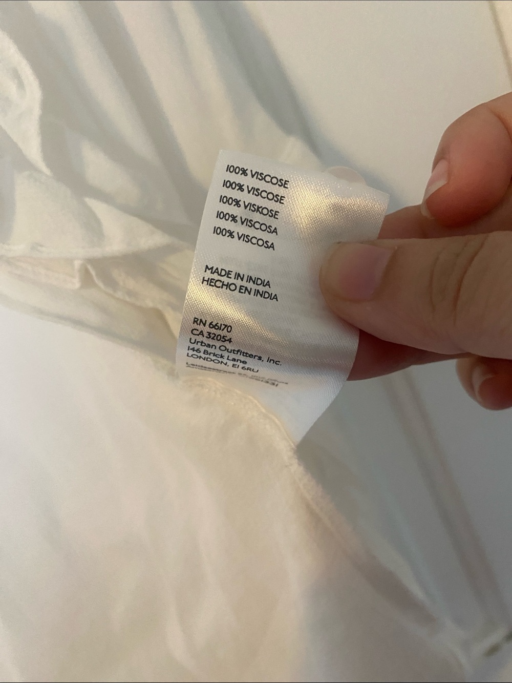 Anthropologie Maeve White Ruffle Blouse Mandarin Collar - Picture 6 of 8